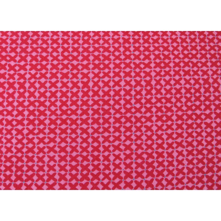 Patchworkstoff Baumwolle Stoff Kreuzchen pink Sophie