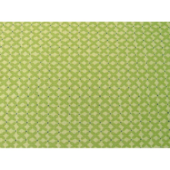 Patchworkstoff Kreuzchen Baumwolle Stoff Quilten grün Sophie