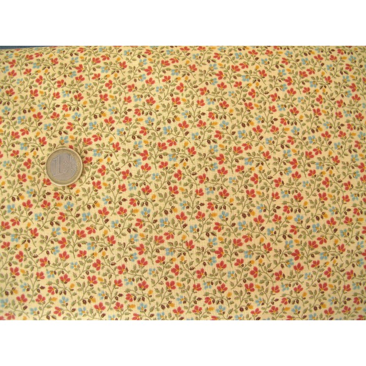 Blumenstoff Baumwolle Stoffe Blümchen  Dinah´s Delight Patchworkstoff