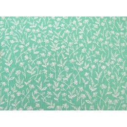 Patchworkstoff Blumen mint Stoff Baumwolle Blümchen Goldenrod