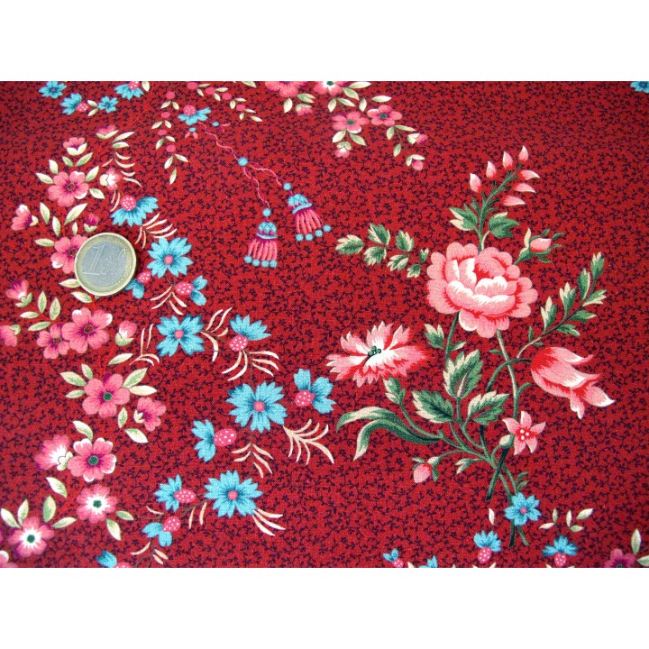 Fat Quarter Baumwolle Stoff Blumen Rosenstoff Henry Glass