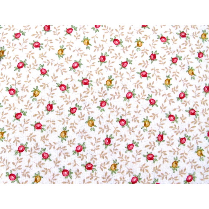 Rosenstoff Spring is in the Air Baumwolle Blumen Rosenknospen Stoff Patchworkstoff