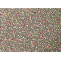 Röschenstoff Ellie Blumen Rosen Baumwolle Stoff Millefleur Patchworkstoff