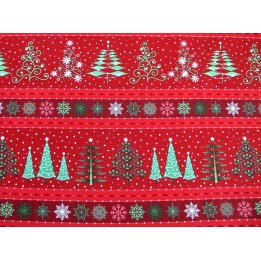 Patchworkstoff Baumwolle Stoff Christbaum Weihnachten Tannenbaum
