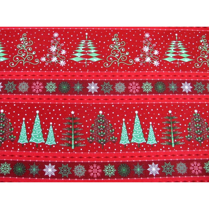 Patchworkstoff Baumwolle Stoff Christbaum Weihnachten Tannenbaum