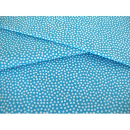 Baumwollstoff türkis Punktestoff Tupfen Dots Pünktchen Dotty