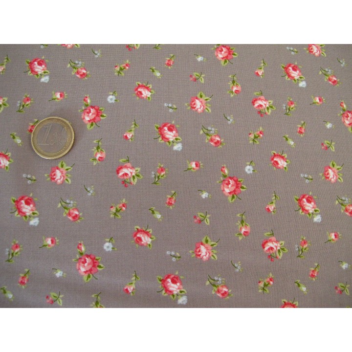 Rosenstoff Baumwolle Blumen Moda Brenda Riddle Ellie Patchworkstoff