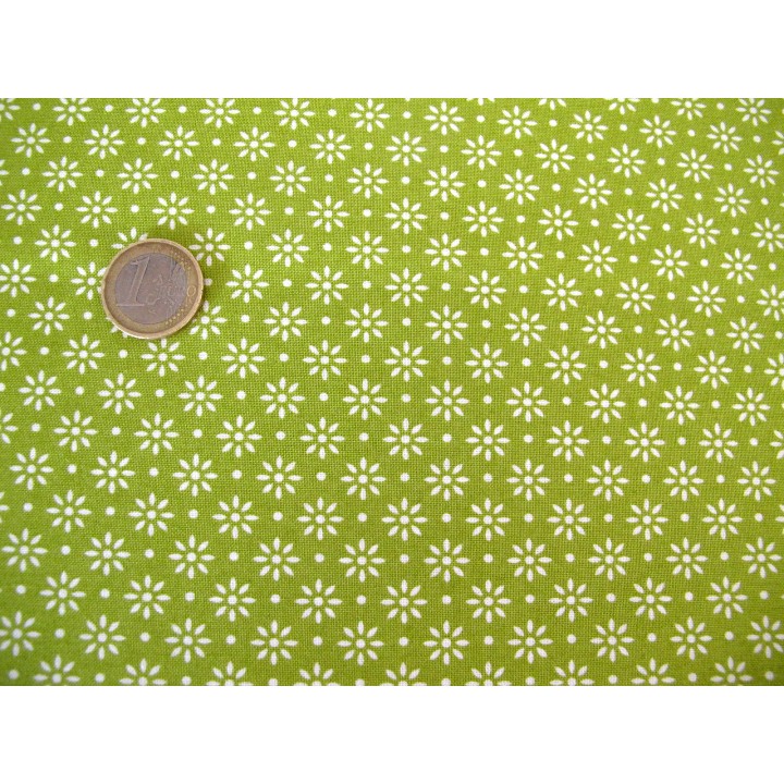Patchworkstoff Blumen Emma Baumwolle Stoff Blümchen Moda Punkte