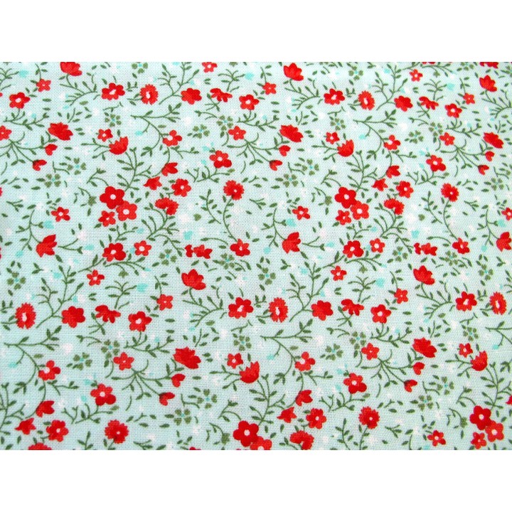Patchworkstoff Blumen Baumwolle Stoff Blümchen Moda Lighthearted