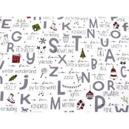 Weihnachtsstoff Baumwolle Texte Schrift Stoff Weihnachten Patchwork On Dasher