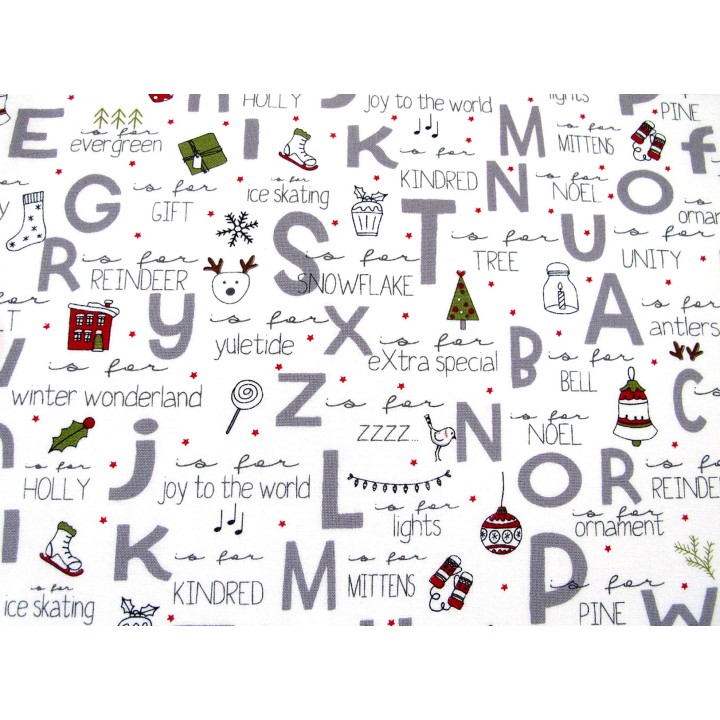 Weihnachtsstoff Baumwolle Texte Schrift Stoff Weihnachten Patchwork On Dasher