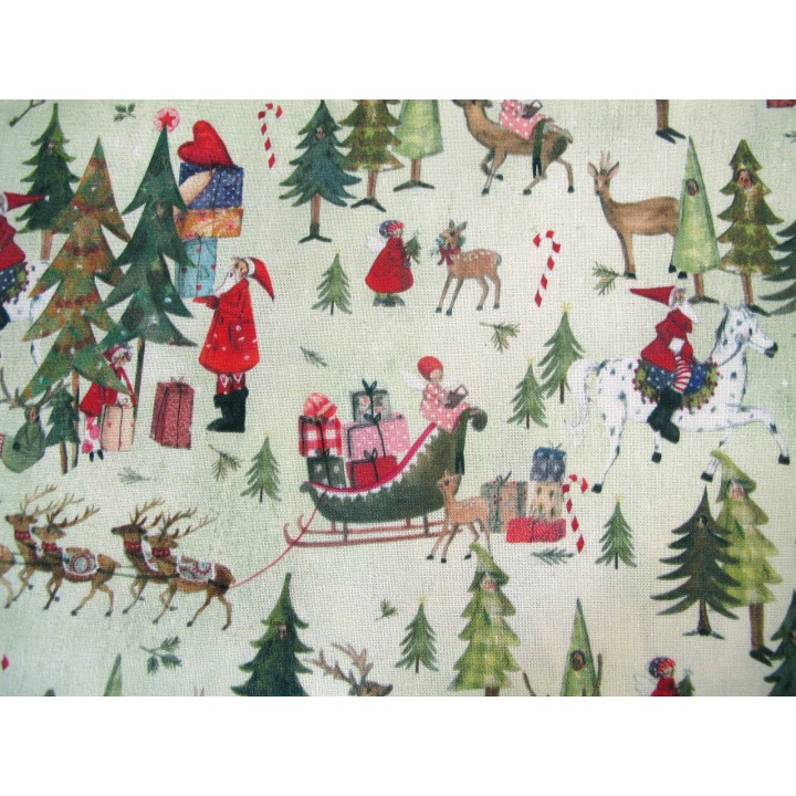Stoffpaket Weihnachten Baumwolle Punkte Nikolaus acufactum Silke Leffler 72016