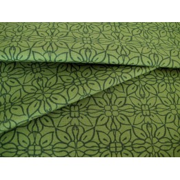Baumwollstoff Ornamente grün Stoff Baumwolle Blumen
