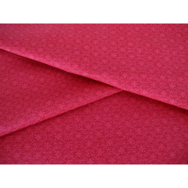 Stoff Ornamente rot Baumwolle Patchworkstoff Basic
