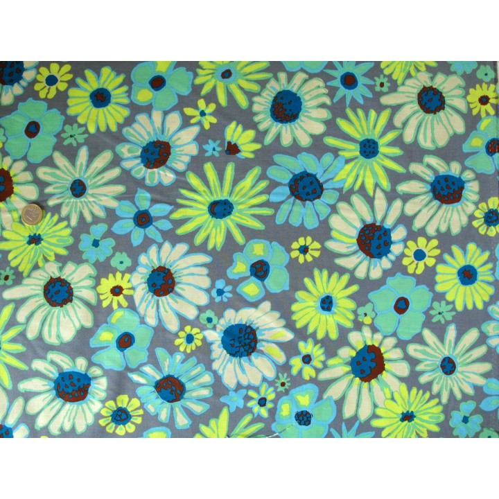 Patchworkstoff Baumwolle Blumen Stoff grün Bloomers Kaffe Fassett