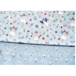 Stoffpaket Baumwolle Weihnachten Stoffe acufactum Engel 72037