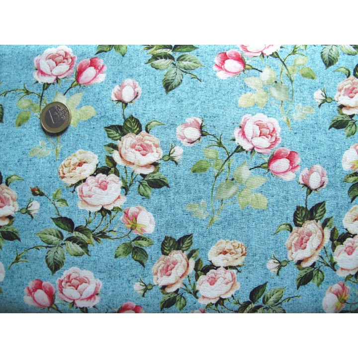 Fat Quarter Rosenstoff Baumwolle Stoff Blumen  Michael Miller