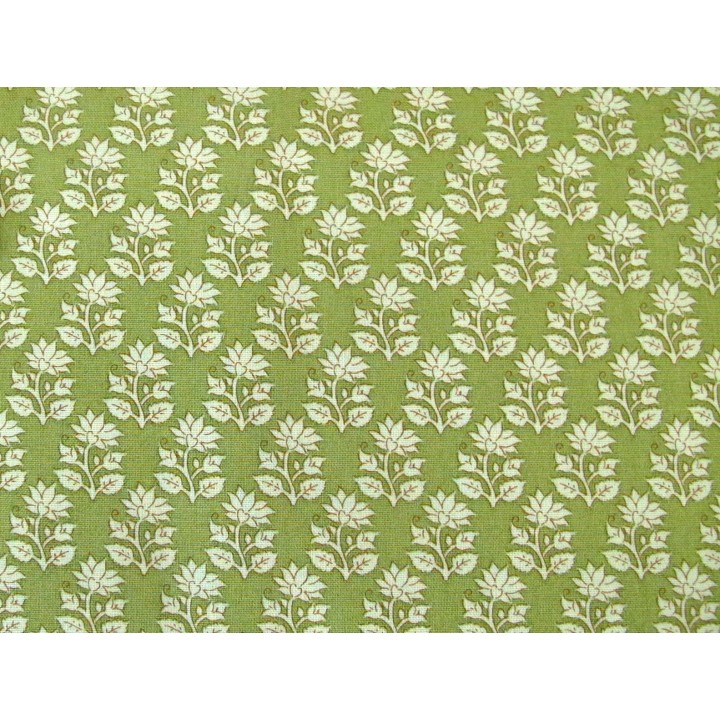 Fat Quarter Tilda Stoff Blumen grün Baumwolle