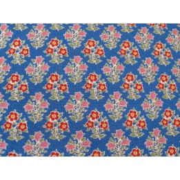 Fat Quarter Tilda Stoff Blumen blau Baumwolle Blümchen