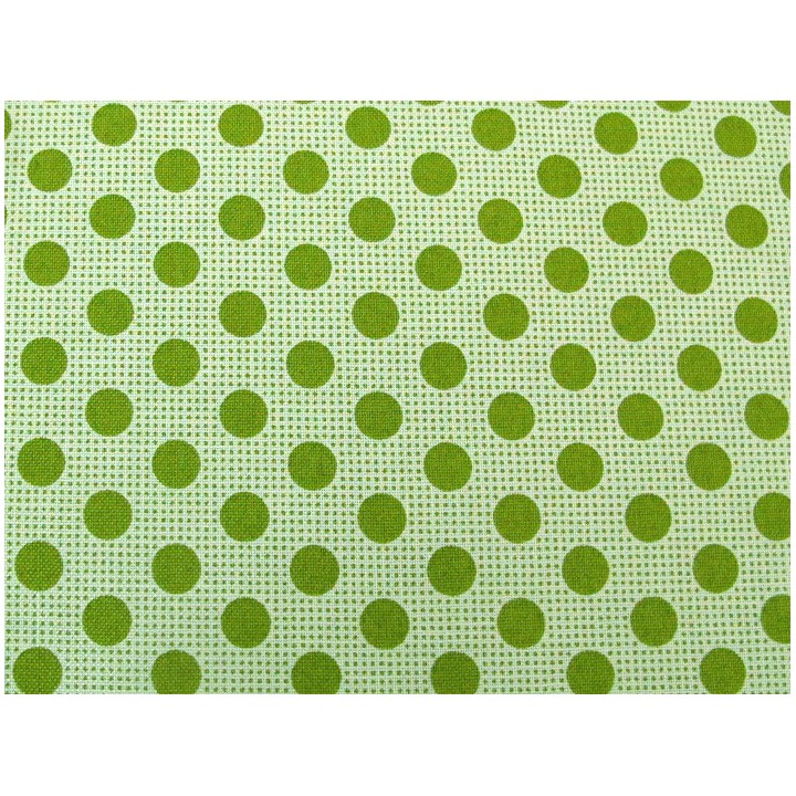 Fat Quarter Tilda Stoff Dots Baumwolle Punkte Tupfen Basic grün