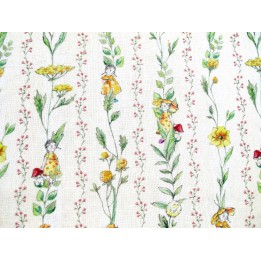 Baumwollstoff acufactum Kinder Blumen