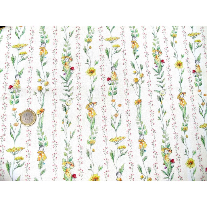 Stoffpaket acufactum Garten Baumwolle Stoff Blumen Gemüse 75037