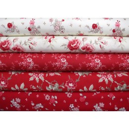 Patchwork Stoffpaket Baumwollstoffe Blumen Rosen 75043