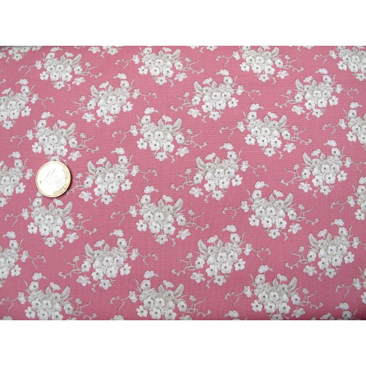 Tilda Stoffe Blumen rosa Patchwork Baumwolle Sunday Brunch Blümchen