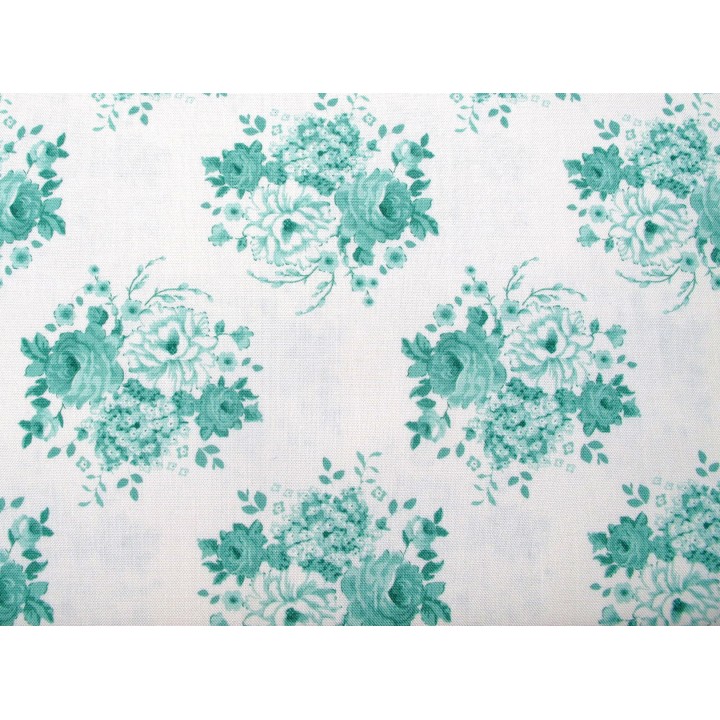 Tilda Stoffe Rosen grün Patchworkstoff Blumen Baumwolle Sunday Brunch