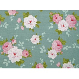 Tilda Stoffe Rosen Sunday Brunch Bauamwolle Blumen 