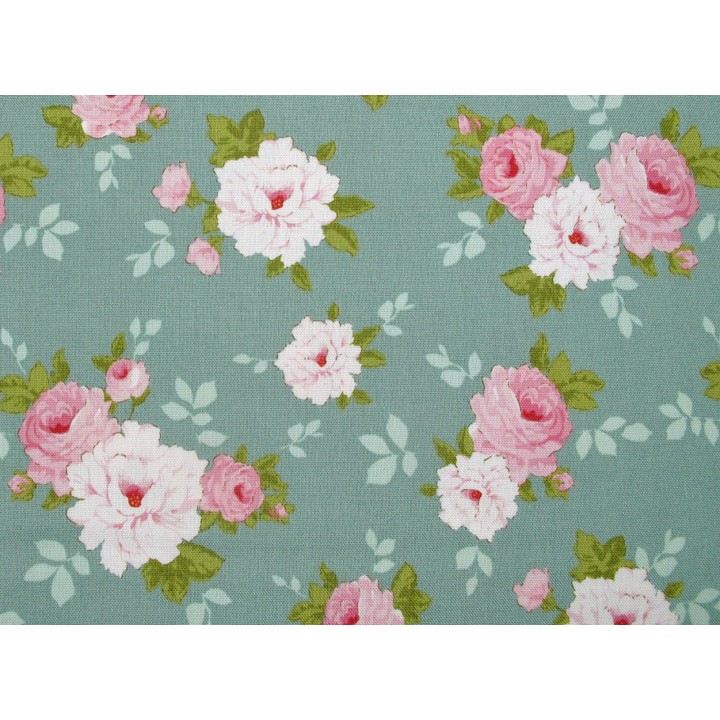 Tilda Stoffe Rosen Sunday Brunch Bauamwolle Blumen 