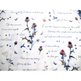 Baumwollstoff acufactum Dear Jane Blumen Zitate Texte acufactum Sophia Drescher