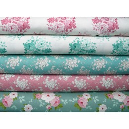 Tilda Stoffpaket Rosen Blumen Baumwolle Stoffe Sunday Brunch 75059