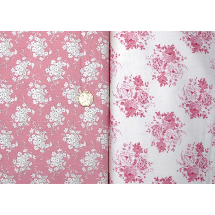 Tilda Stoffpaket Rosen Blumen Baumwolle Stoffe Sunday Brunch 75059