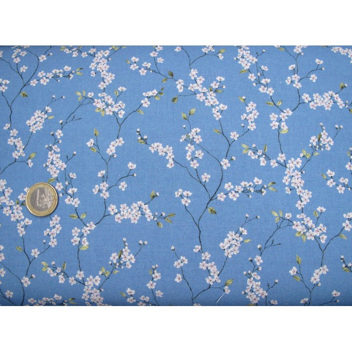 Westfalenstoff Osaka Kirschblüten Baumwolle Blumen Stoff Blümchen
