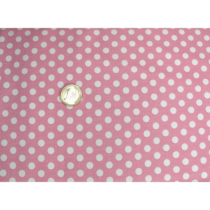 Tilda Stoffe rosa Medium Dots Punktestoff