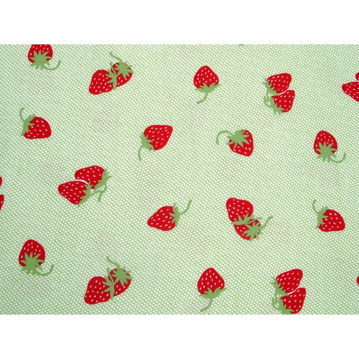 Patchworkstoff Erdbeeren Sunday Stroll Stoff Baumwolle Früchte 