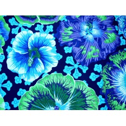 Kaffe Fassett Floating Hibiscus Blumen Patchworkstoff Baumwolle Quiltstoff
