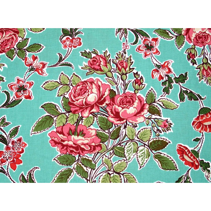 Rosenstoff Blumen Baumwolle Stoff Yeoville Patchworkstoff