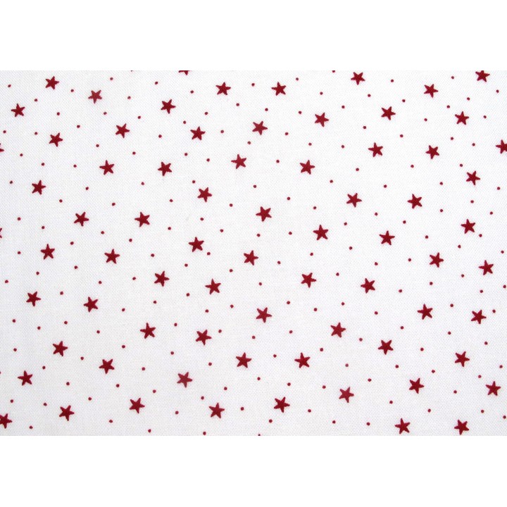 Stoff Sterne Patchwork Dear Santa Baumwolle Sternchen Punkte Moda 
