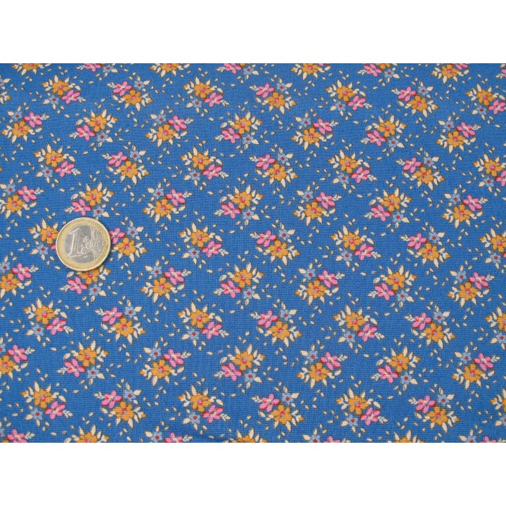 Tilda Stoff Blümchen Baumwolle Blumen Patchwork blau Creating Memories