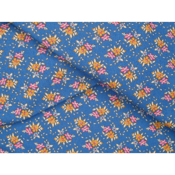 Tilda Stoff Blümchen Baumwolle Blumen Patchwork blau Creating Memories
