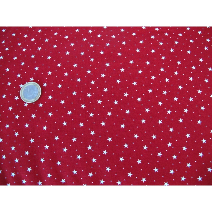 Stoff Sternchen Punkte Baumwolle Dots Dear Santa Weihnachtsstoff