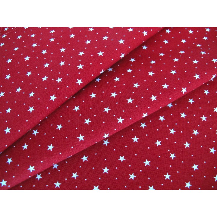 Stoff Sternchen Punkte Baumwolle Dots Dear Santa Weihnachtsstoff