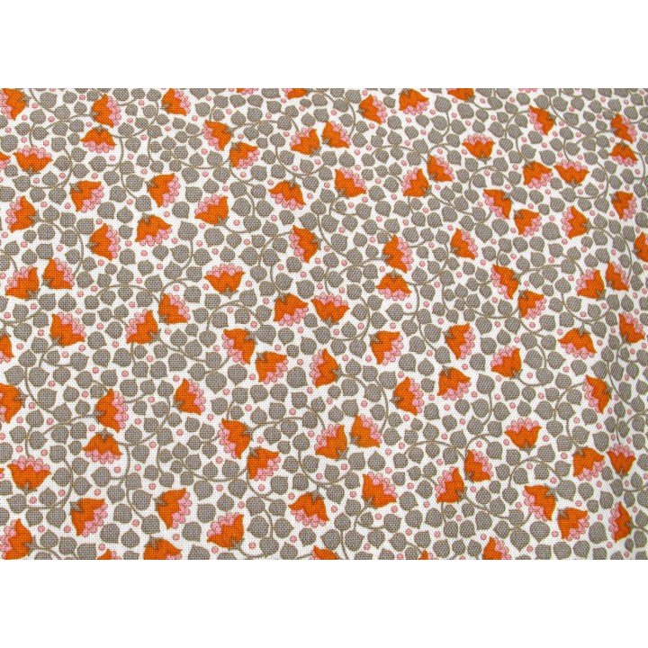 Tilda Stoffe Wallflower Blümchen Blätter Ranken Baumwolle Patchworkstoff