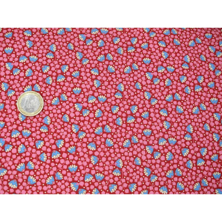 Tilda Stoffe Wallflower Glockenblumen Blätter Ranken Baumwolle Patchworkstoff Quiltstoff