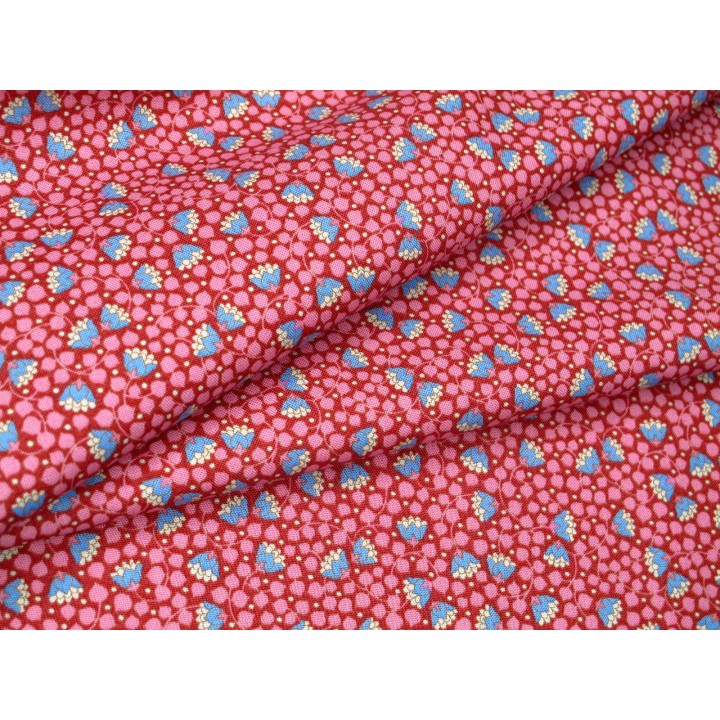 Tilda Stoffe Wallflower Glockenblumen Blätter Ranken Baumwolle Patchworkstoff Quiltstoff