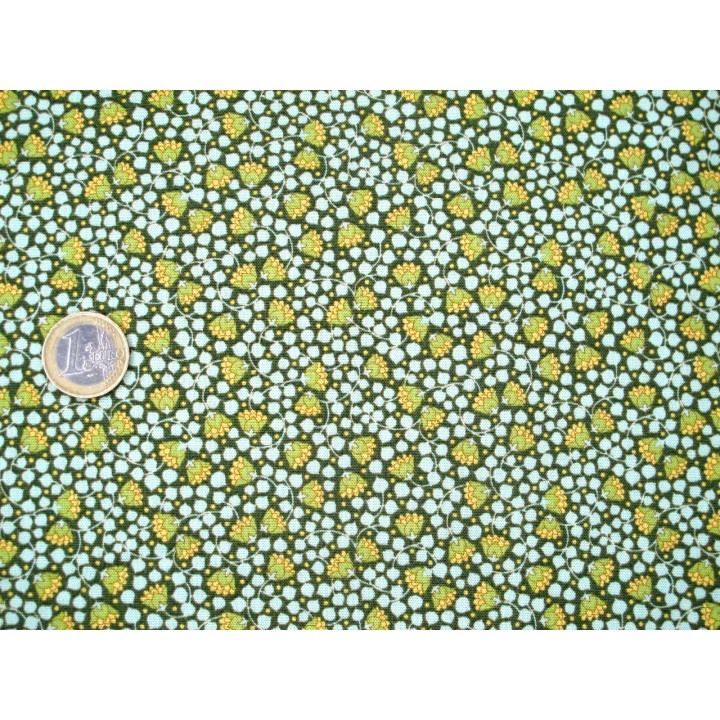 Tilda Stoffe Blumen Baumwolle Glockenblumen Blümchen grün Wallflower