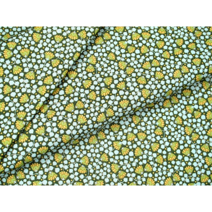 Tilda Stoffe Blumen Baumwolle Glockenblumen Blümchen grün Wallflower