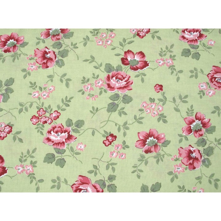 Patchworkstoff Rosen Blumen Baumwolle Stoff  Moda A Very Sweet Christmas